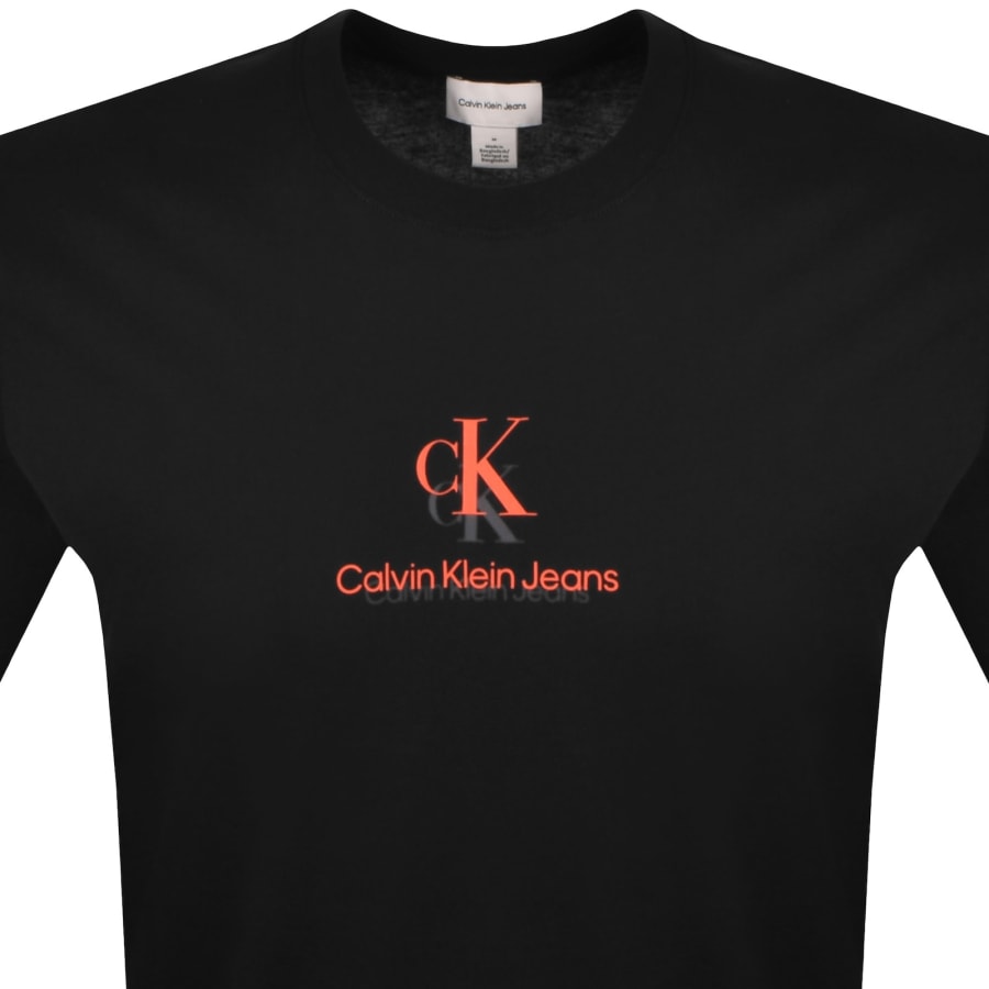 Image number 2 for Calvin Klein Jeans Logo T Shirt Black