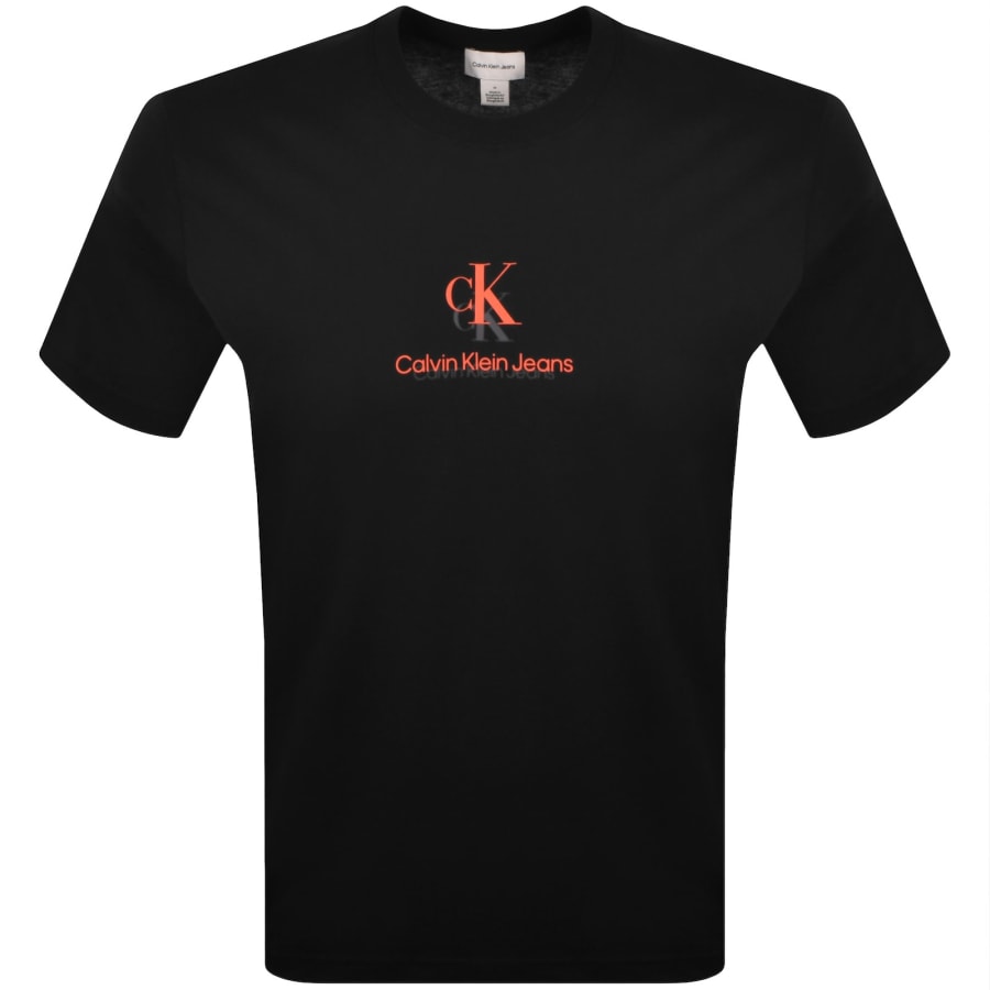 Image number 1 for Calvin Klein Jeans Logo T Shirt Black