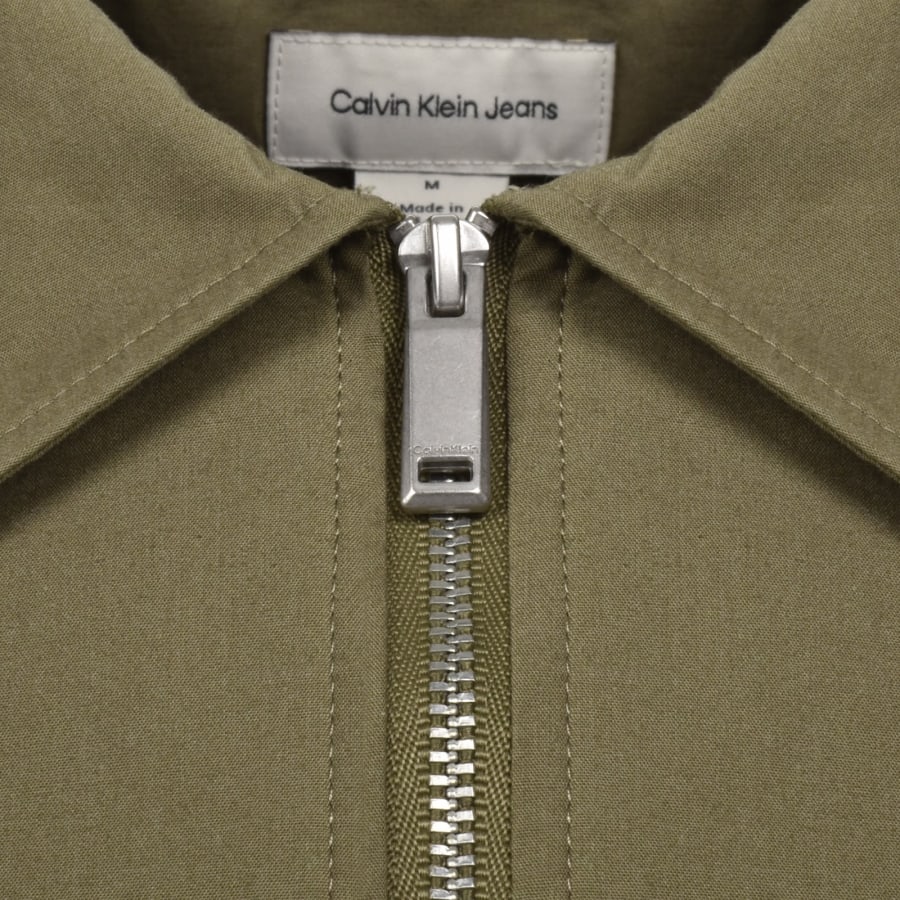 Image number 4 for Calvin Klein Jeans Easy Fit Overshirt Green