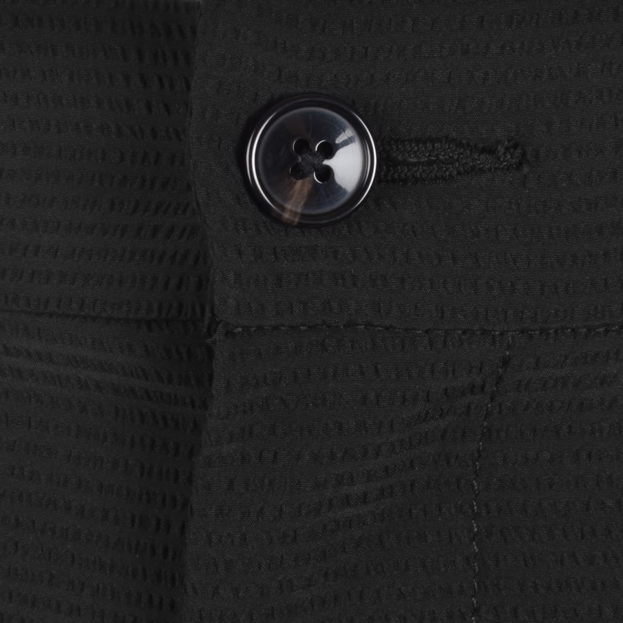 Image number 4 for Calvin Klein Straight Fit Seersucker Shorts Black