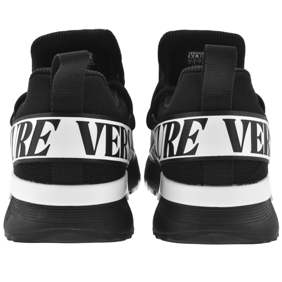 Image number 2 for Versace Jeans Couture Tape Logo Trainers Black