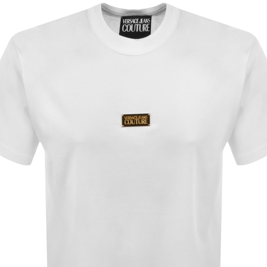 Image number 2 for Versace Jeans Couture Metal Plachet T Shirt White