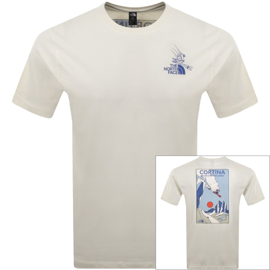 Image number 1 for The North Face Mountain Celebration T Shirt White