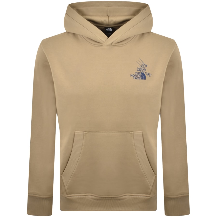 Image number 2 for The North Face Mountain Celebration Hoodie Beige