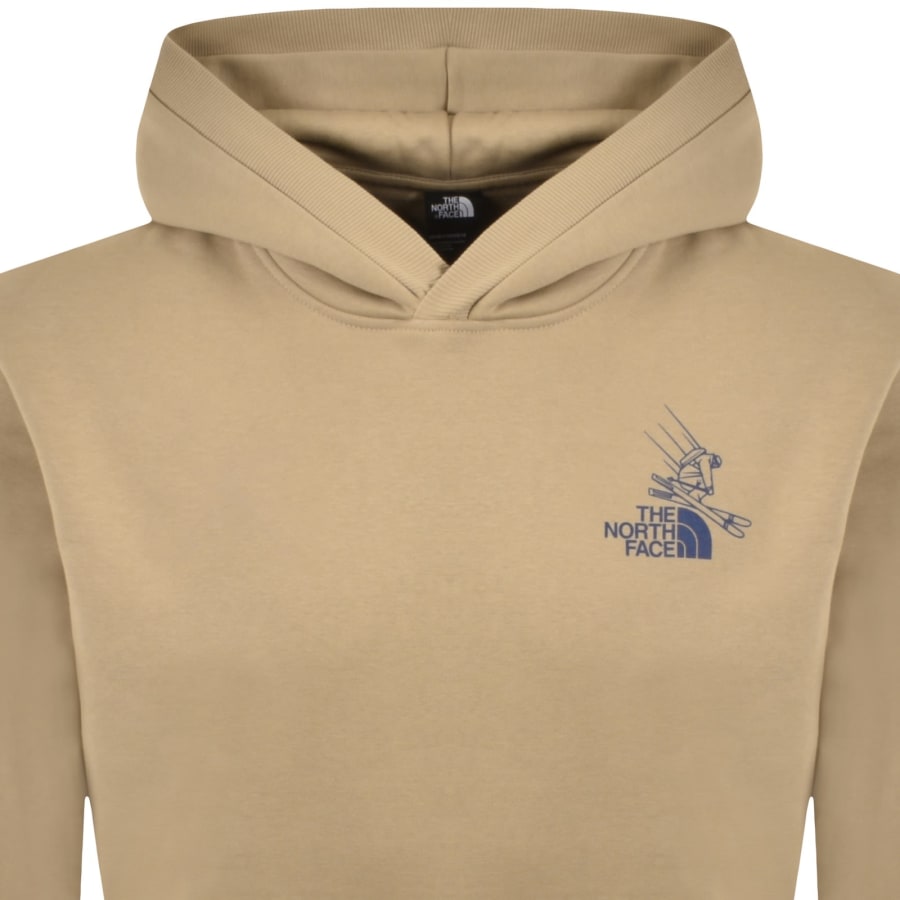 Image number 3 for The North Face Mountain Celebration Hoodie Beige