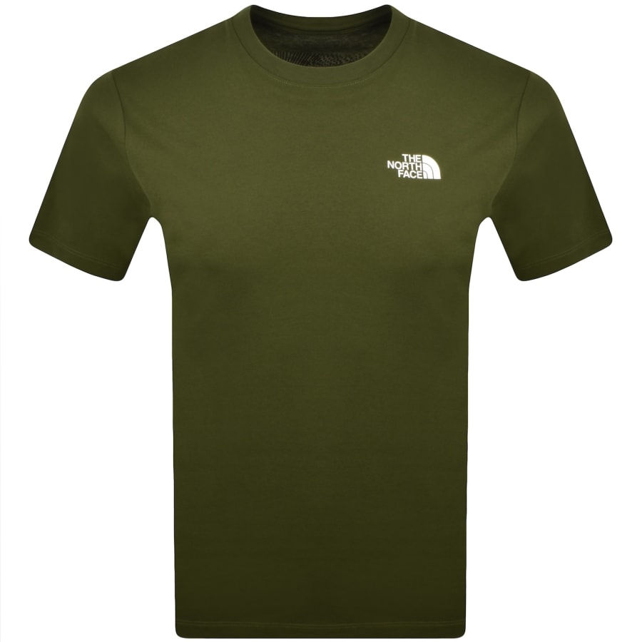 Image number 2 for The North Face Box Celebration T Shirt Green