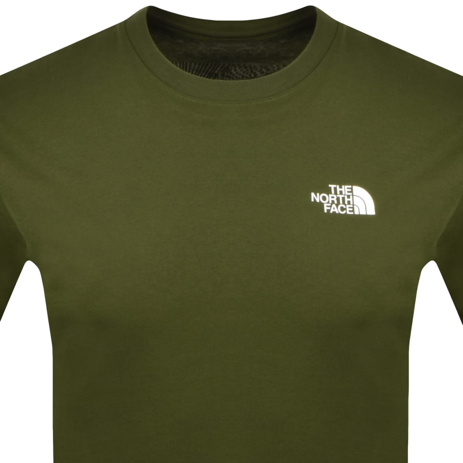 Image number 3 for The North Face Box Celebration T Shirt Green