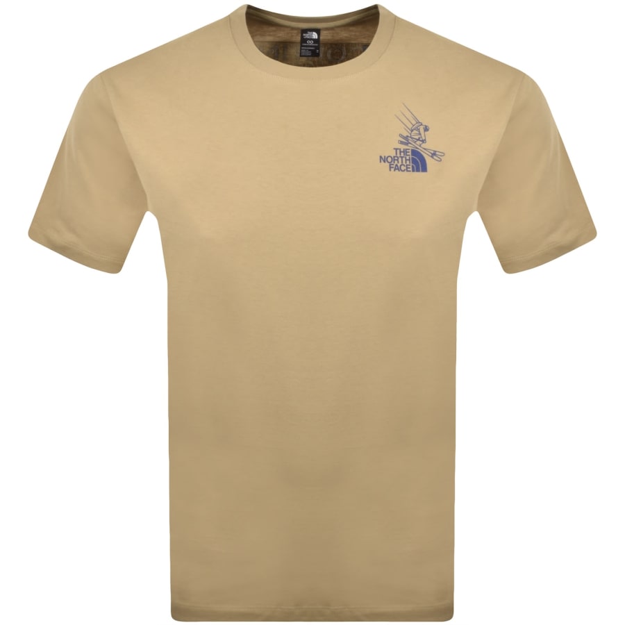 Image number 2 for The North Face Mountain Celebration T Shirt Beige
