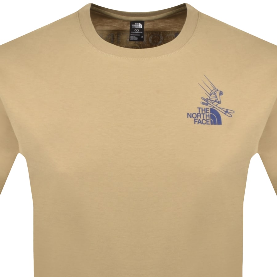 Image number 3 for The North Face Mountain Celebration T Shirt Beige