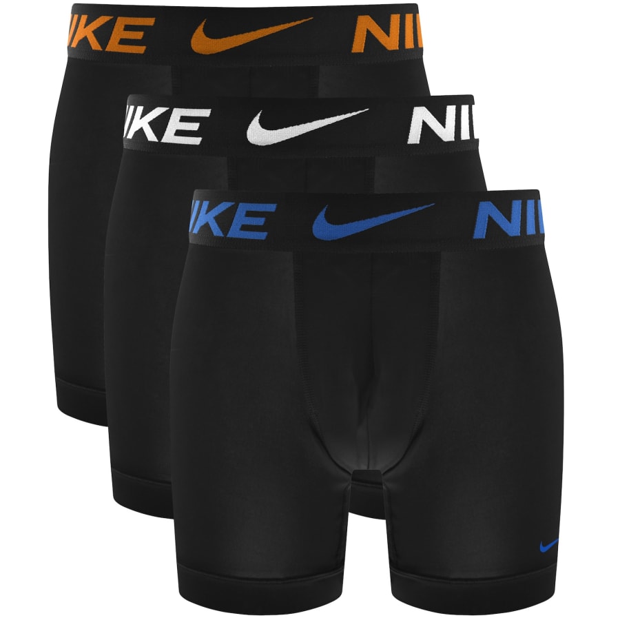 Image number 1 for Nike Essential Micro 3 Pack Boxer Briefs Black