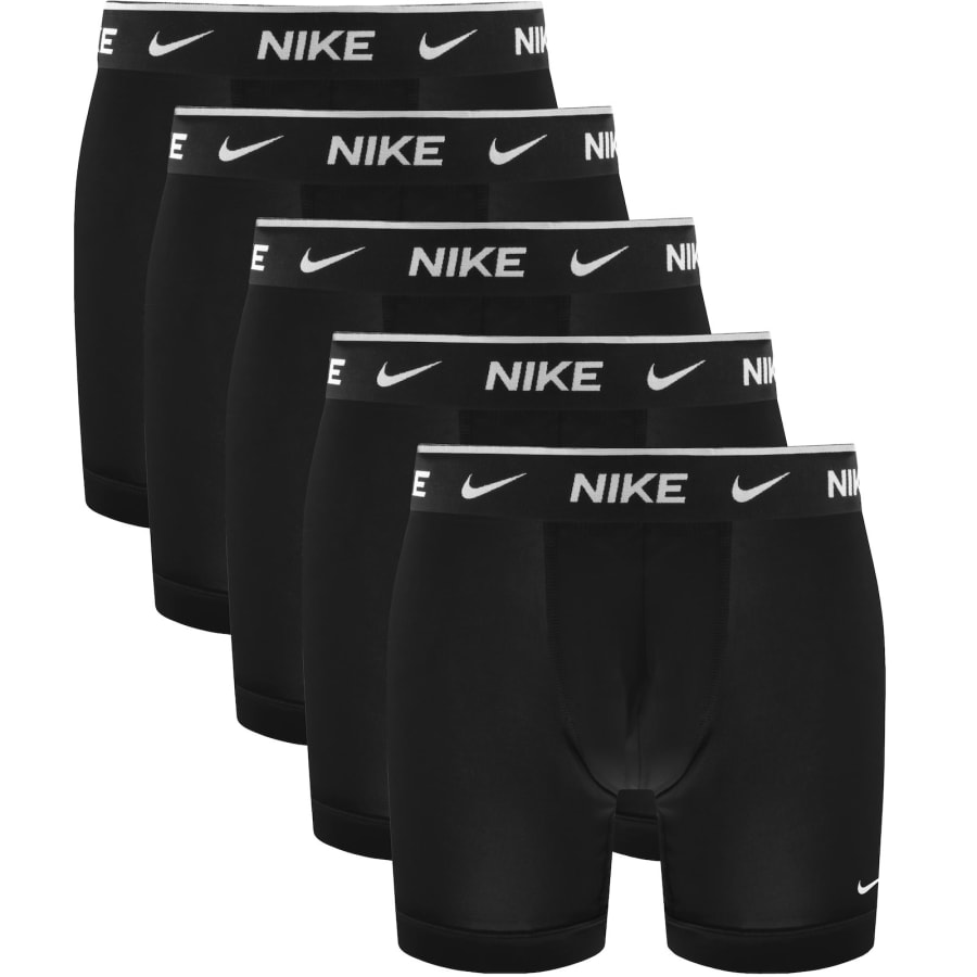 Image number 1 for Nike 5 Pack Boxer Briefs Black