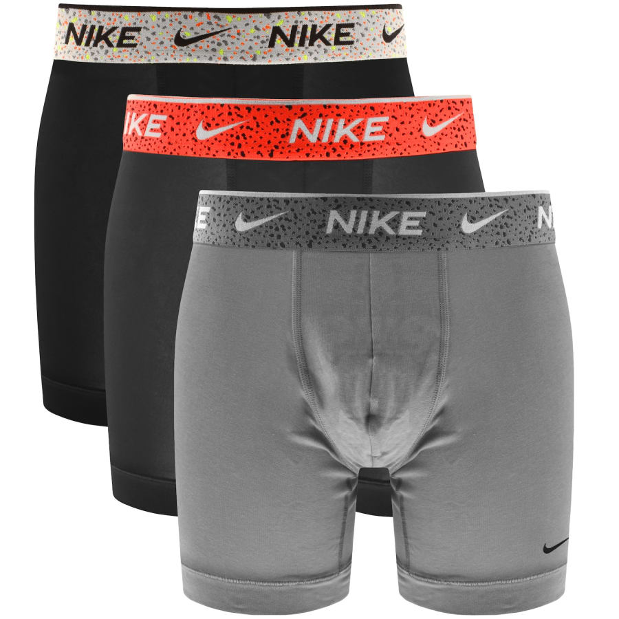 Image number 1 for Nike 3 Pack Everyday Boxer Briefs Grey