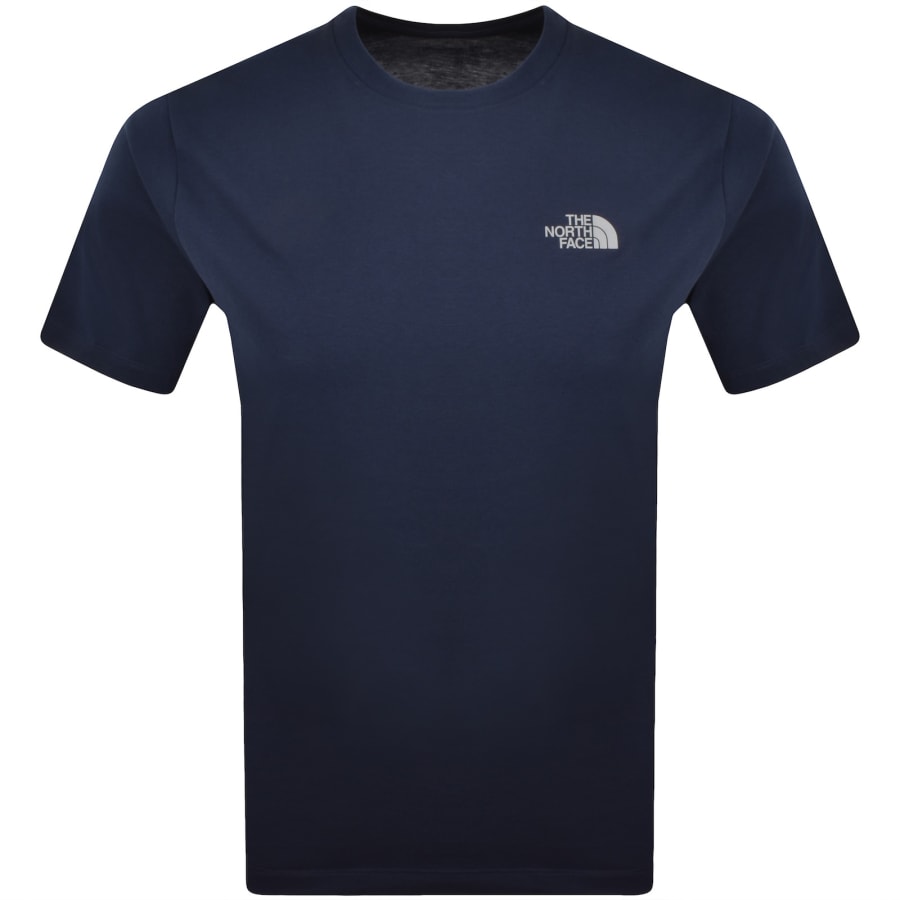 Image number 2 for The North Face Mountain Sketch T Shirt Navy