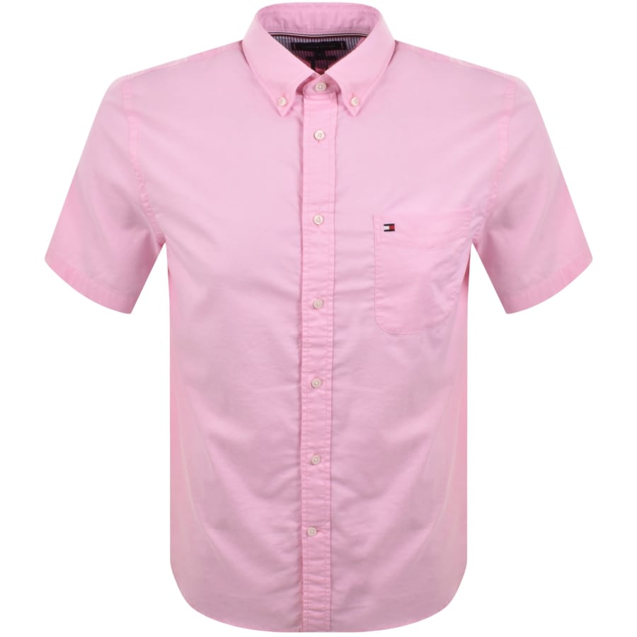Image number 1 for Tommy Hilfiger Oxford Solid Shirt Pink