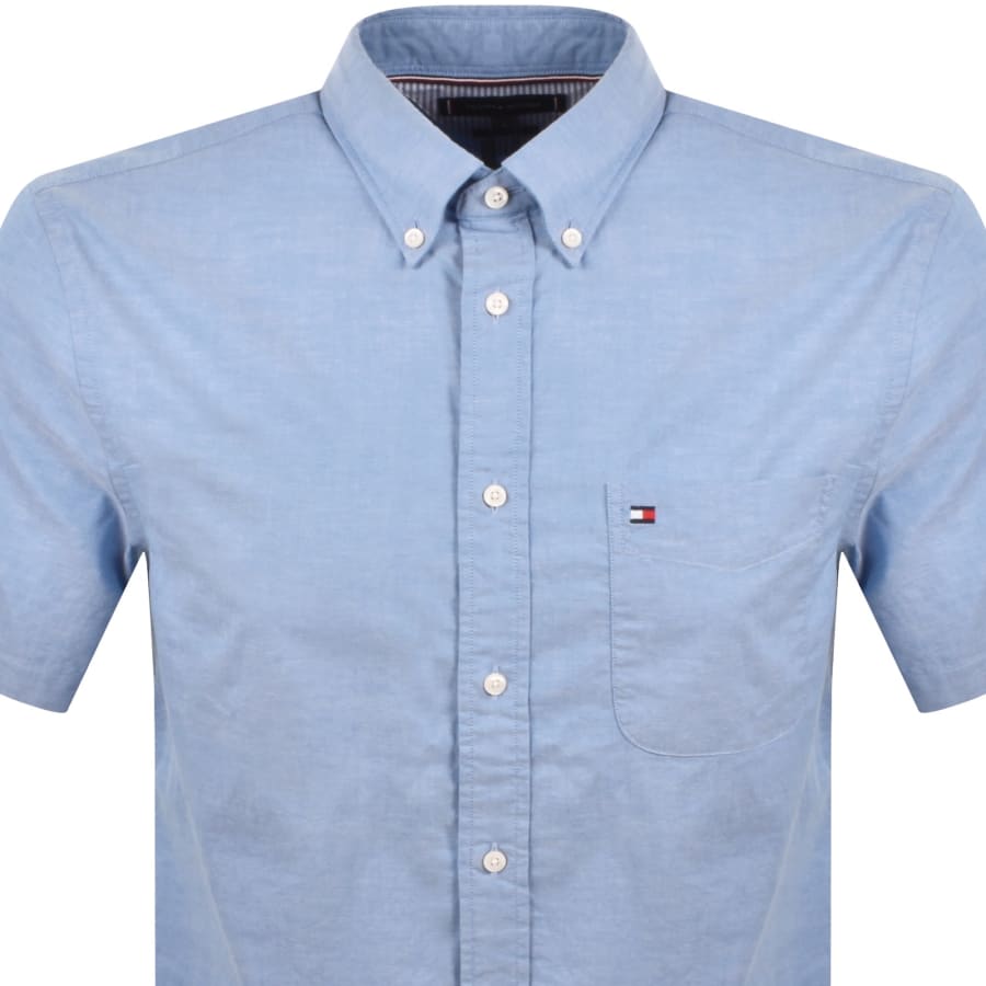Image number 2 for Tommy Hilfiger Oxford Solid Shirt Blue