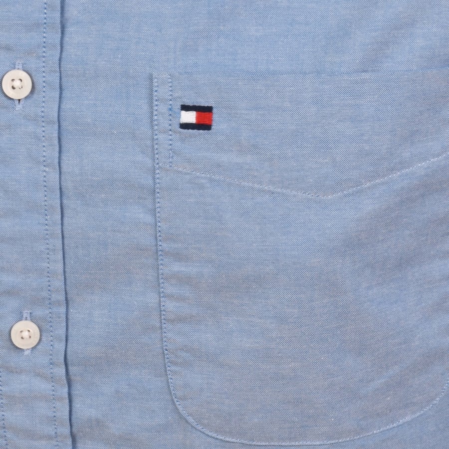 Image number 3 for Tommy Hilfiger Oxford Solid Shirt Blue