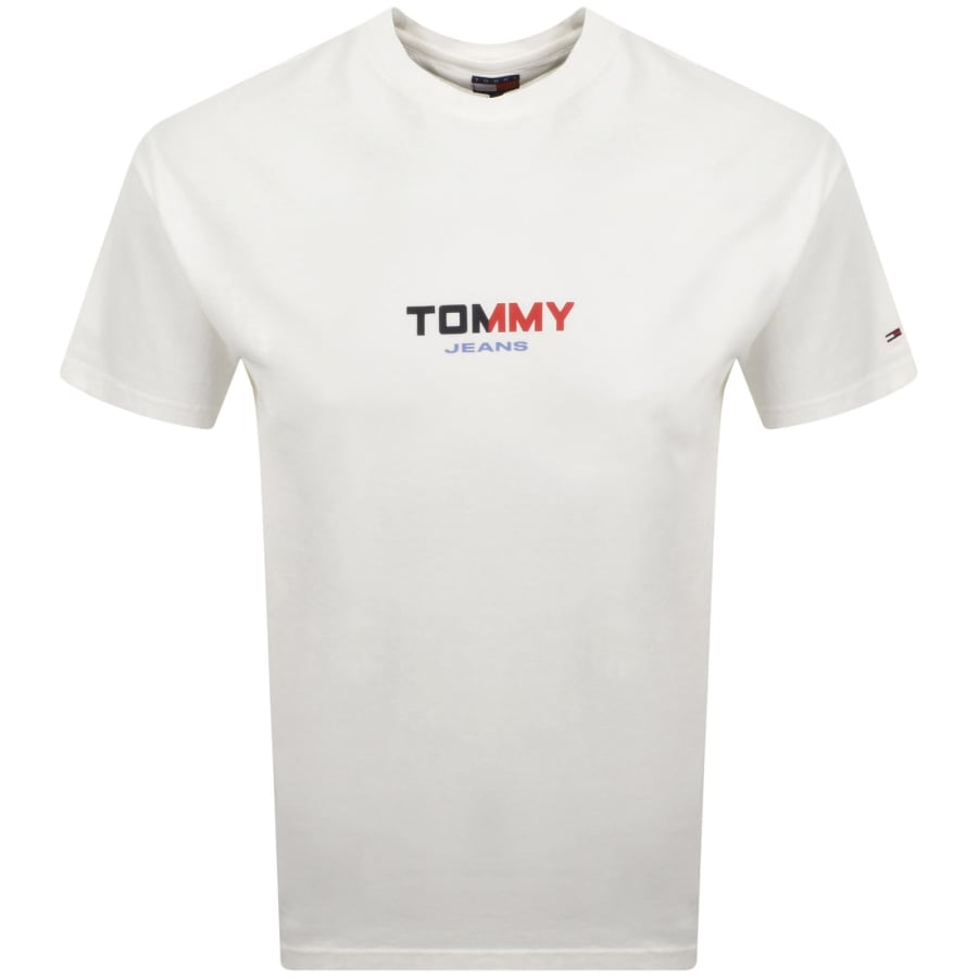 Image number 2 for Tommy Jeans Backprint T Shirt White