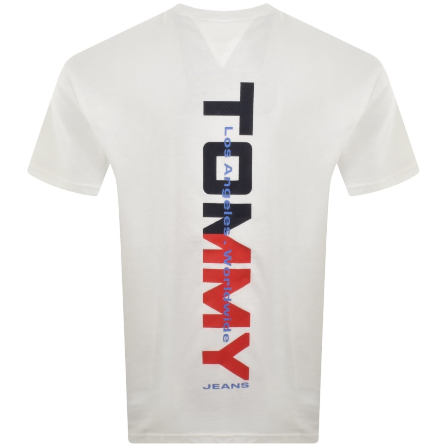 Image number 4 for Tommy Jeans Backprint T Shirt White