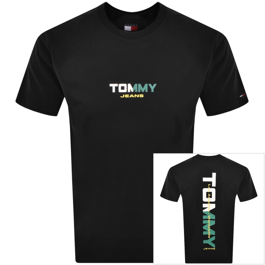 Image number 1 for Tommy Jeans Backprint T Shirt Black