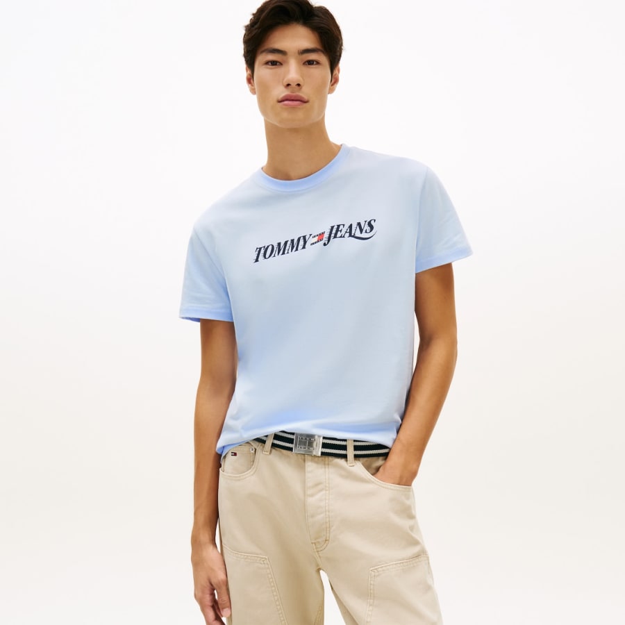Image number 4 for Tommy Jeans Vintage T Shirt Blue