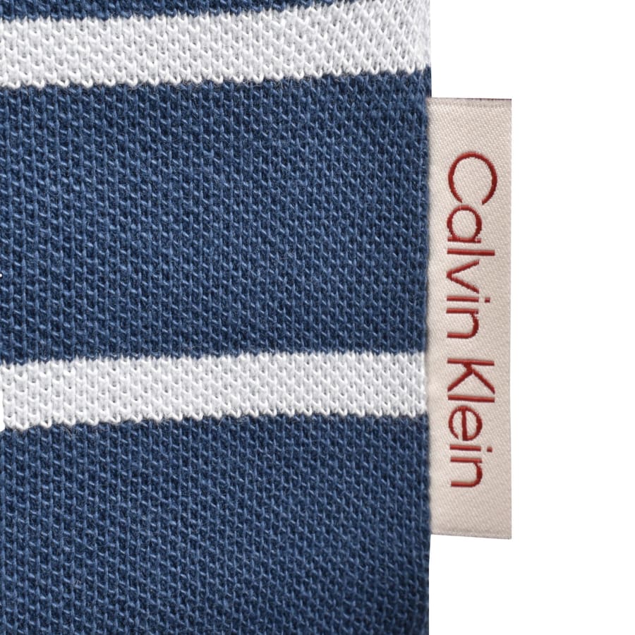 Image number 4 for Calvin Klein Jeans Waffle T Shirt Blue