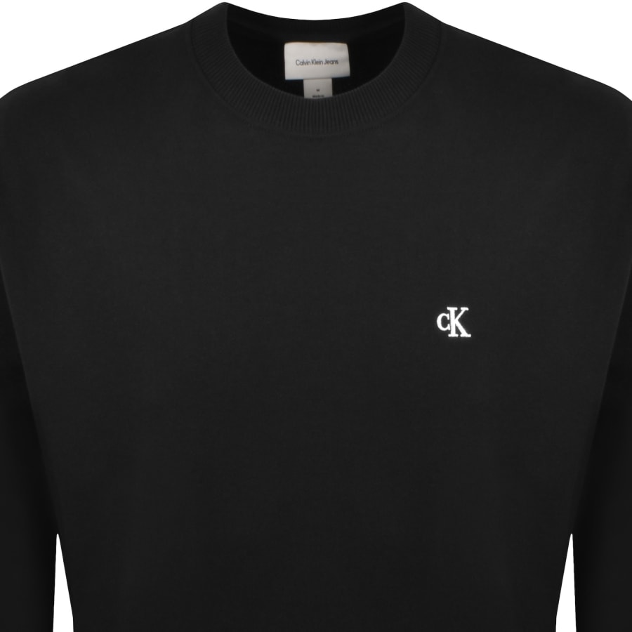 Image number 2 for Calvin Klein Jeans Monogram Sweatshirt Black