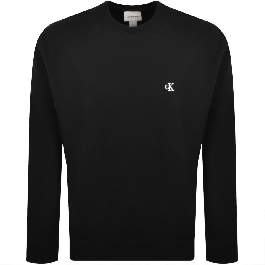 Image number 1 for Calvin Klein Jeans Monogram Sweatshirt Black