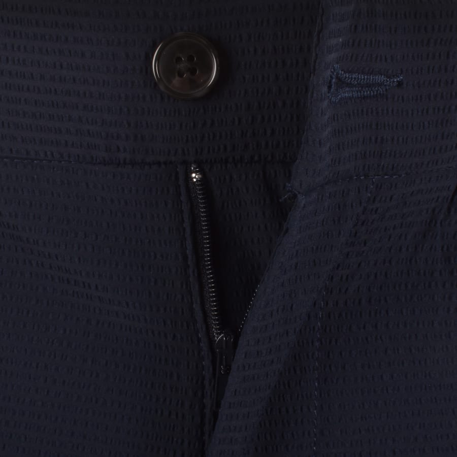 Image number 4 for Calvin Klein Straight Fit Seersucker Shorts Navy