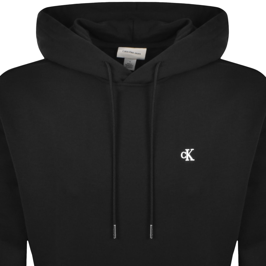 Image number 2 for Calvin Klein Jeans Monogram Hoodie Black