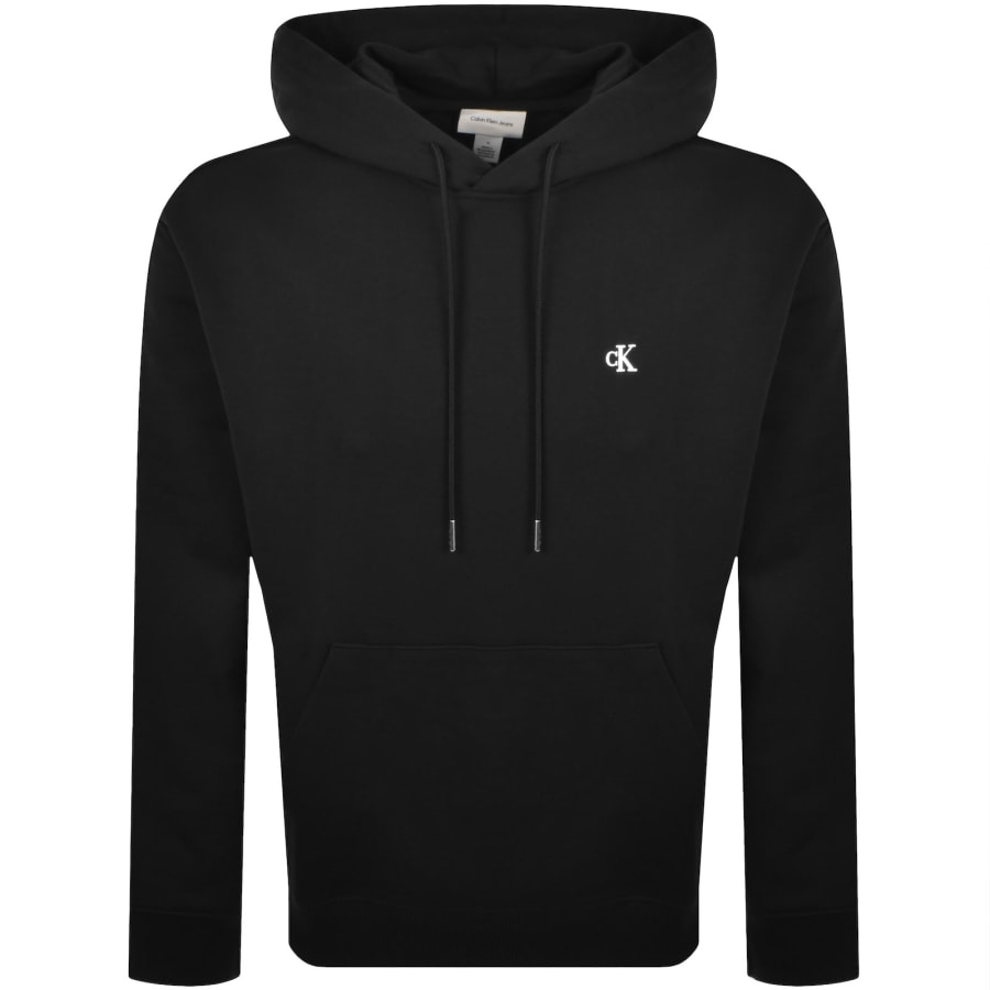 Image number 1 for Calvin Klein Jeans Monogram Hoodie Black