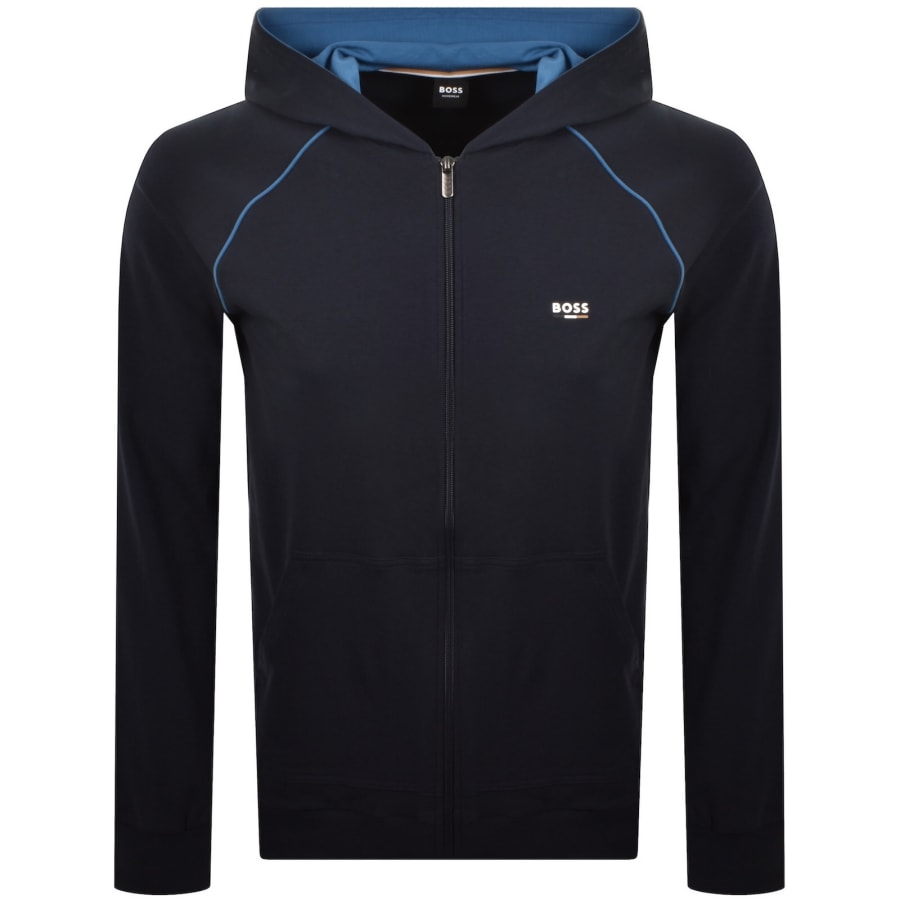 Image number 2 for BOSS Oliver Hooded Tracksuit Navy