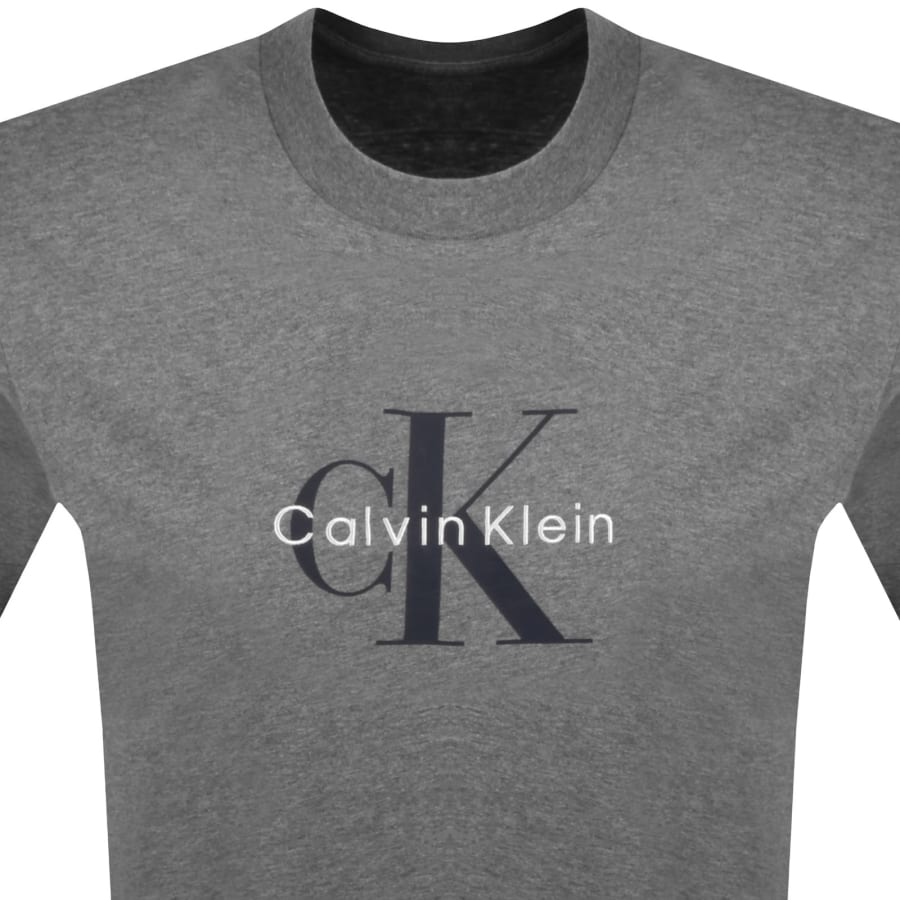 Image number 2 for Calvin Klein Jeans Hero Monologo T Shirt Grey