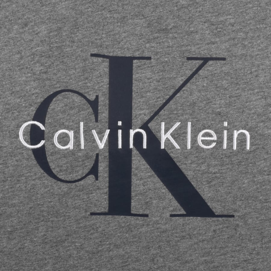 Image number 3 for Calvin Klein Jeans Hero Monologo T Shirt Grey