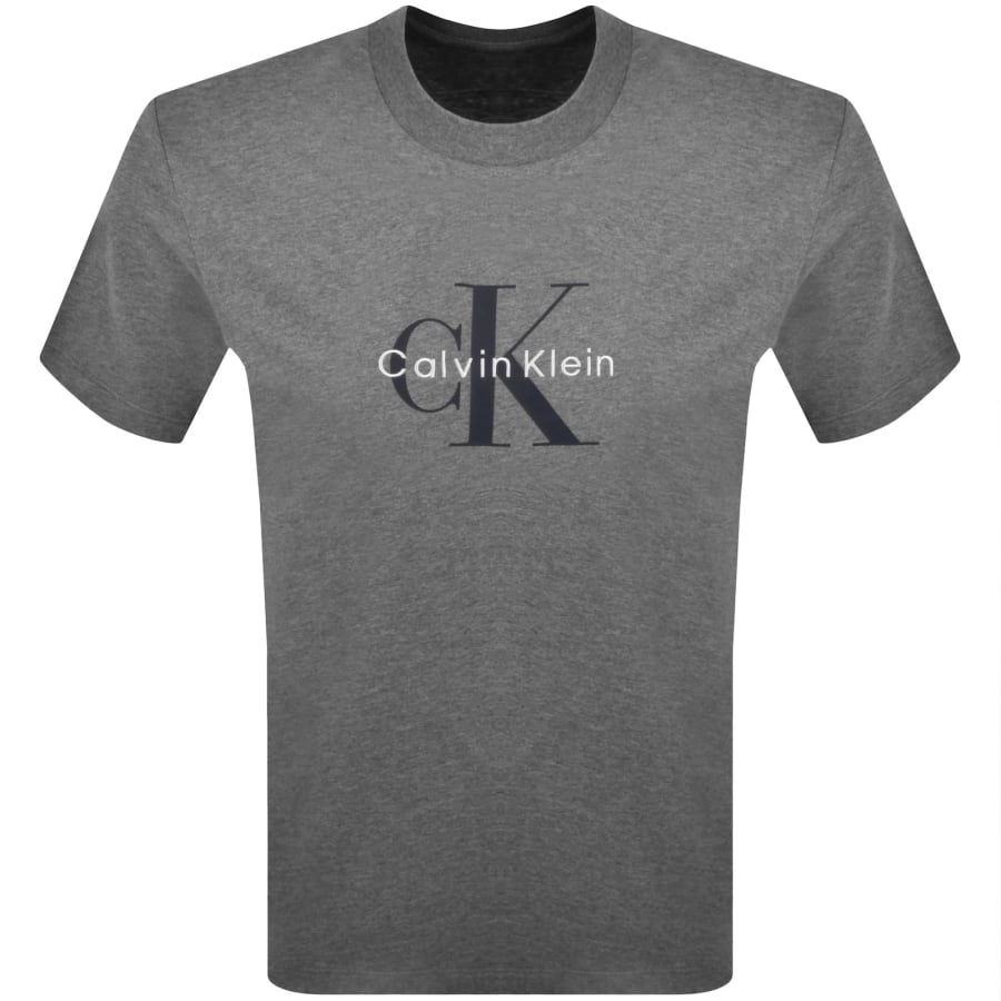 Image number 1 for Calvin Klein Jeans Hero Monologo T Shirt Grey
