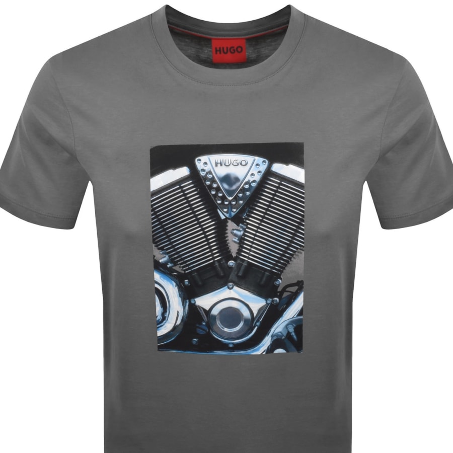 Image number 2 for HUGO Dostino T Shirt Grey