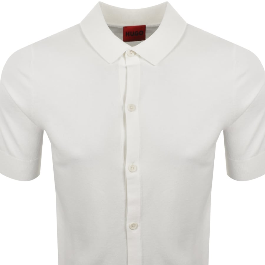 Image number 2 for HUGO San Paco Knit Shirt Off White