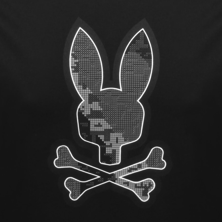 Image number 3 for Psycho Bunny Oliver Graphic T Shirt Black