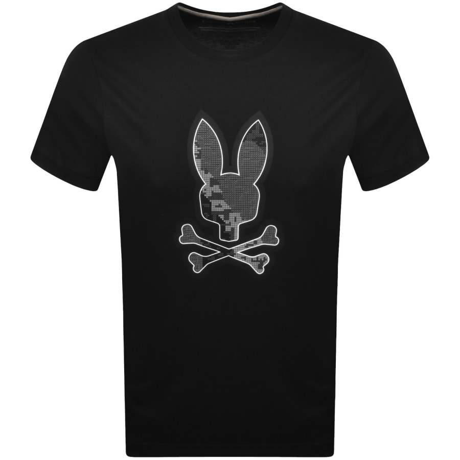 Image number 1 for Psycho Bunny Oliver Graphic T Shirt Black