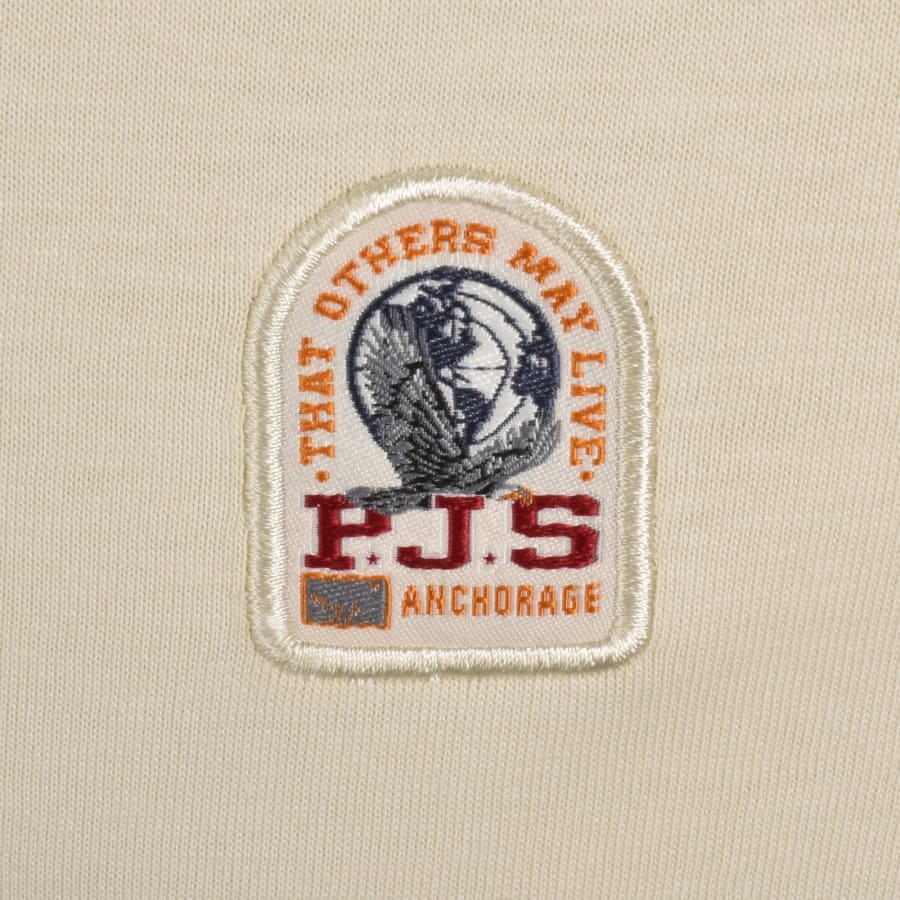 Image number 3 for Parajumpers Patch T Shirt Beige