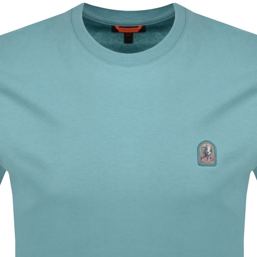Image number 2 for Parajumpers Patch T Shirt Aqua Blue