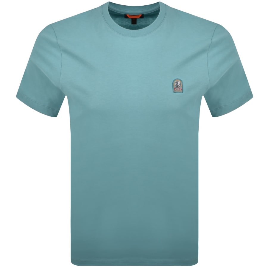 Image number 1 for Parajumpers Patch T Shirt Aqua Blue