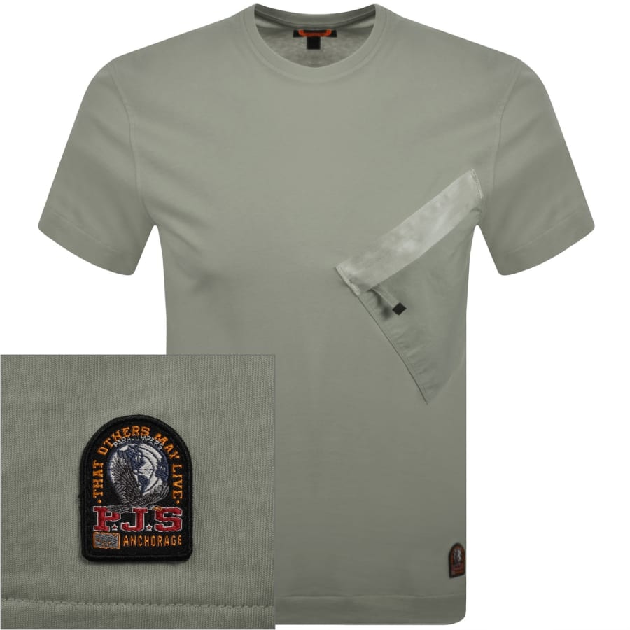 Image number 1 for Parajumpers Baildon T Shirt Grey