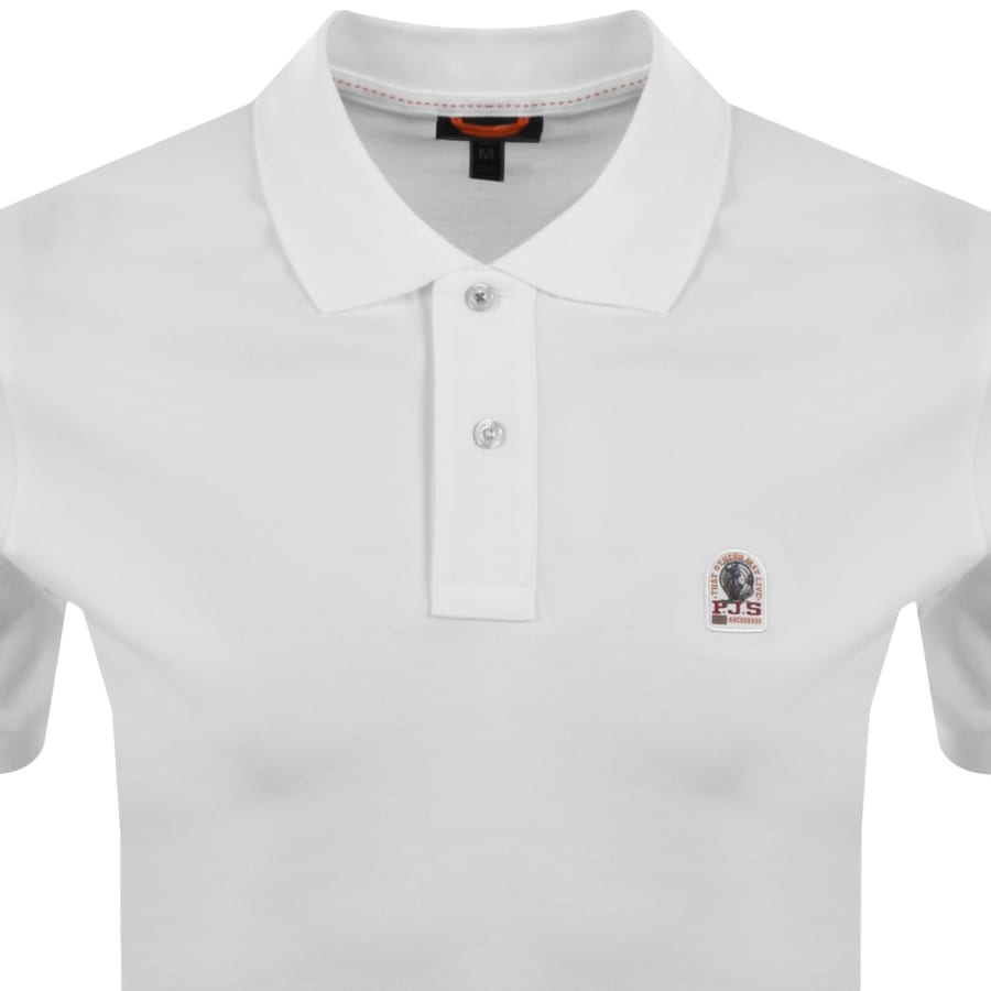 Image number 2 for Parajumpers Wellington Polo T Shirt White