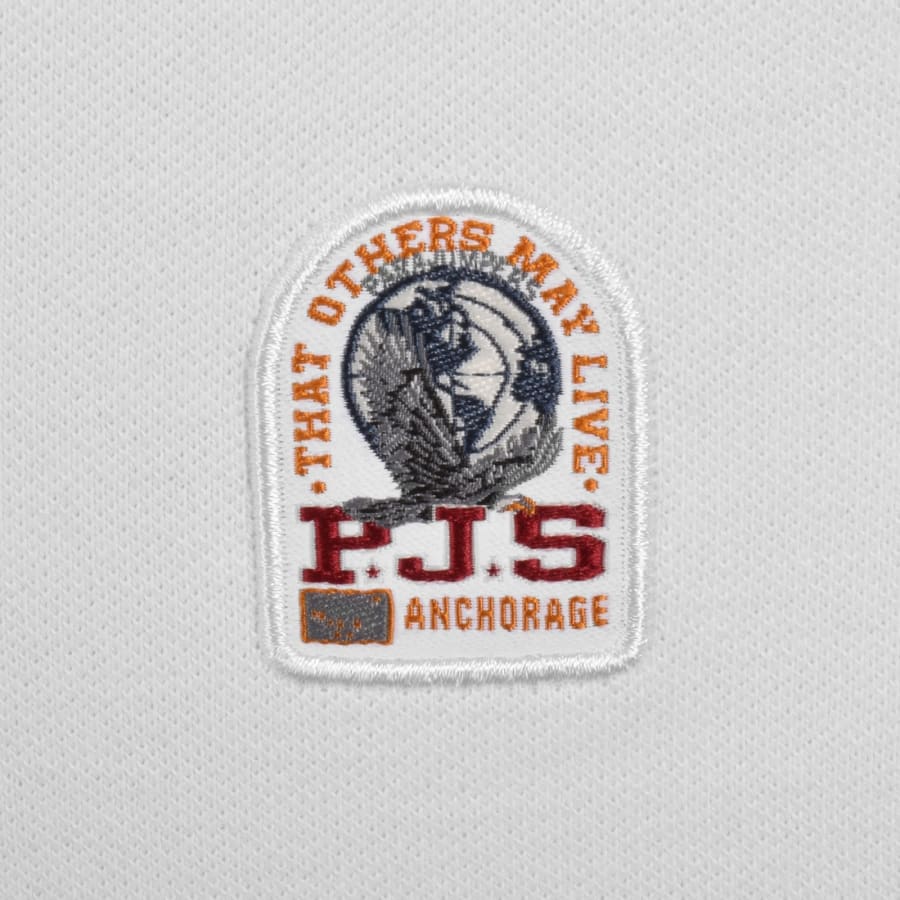 Image number 3 for Parajumpers Wellington Polo T Shirt White