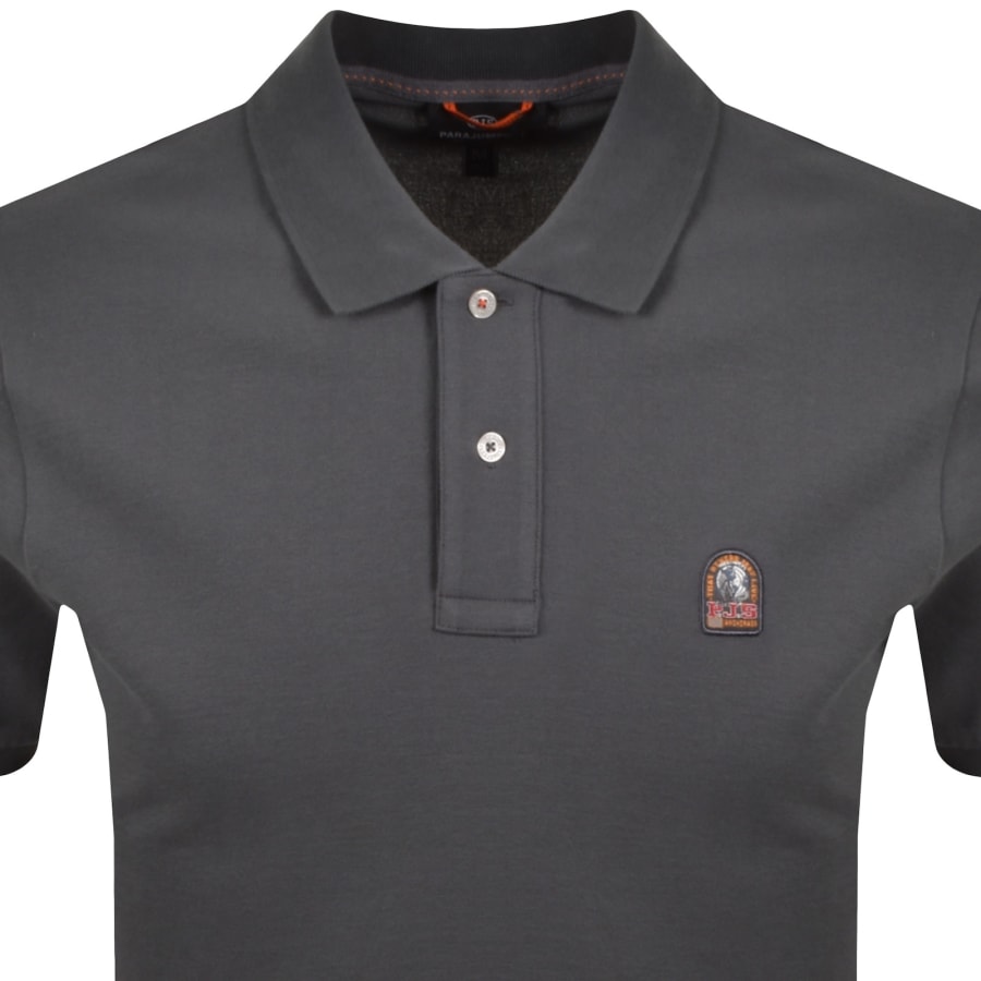 Image number 2 for Parajumpers Wellington Polo T Shirt Grey