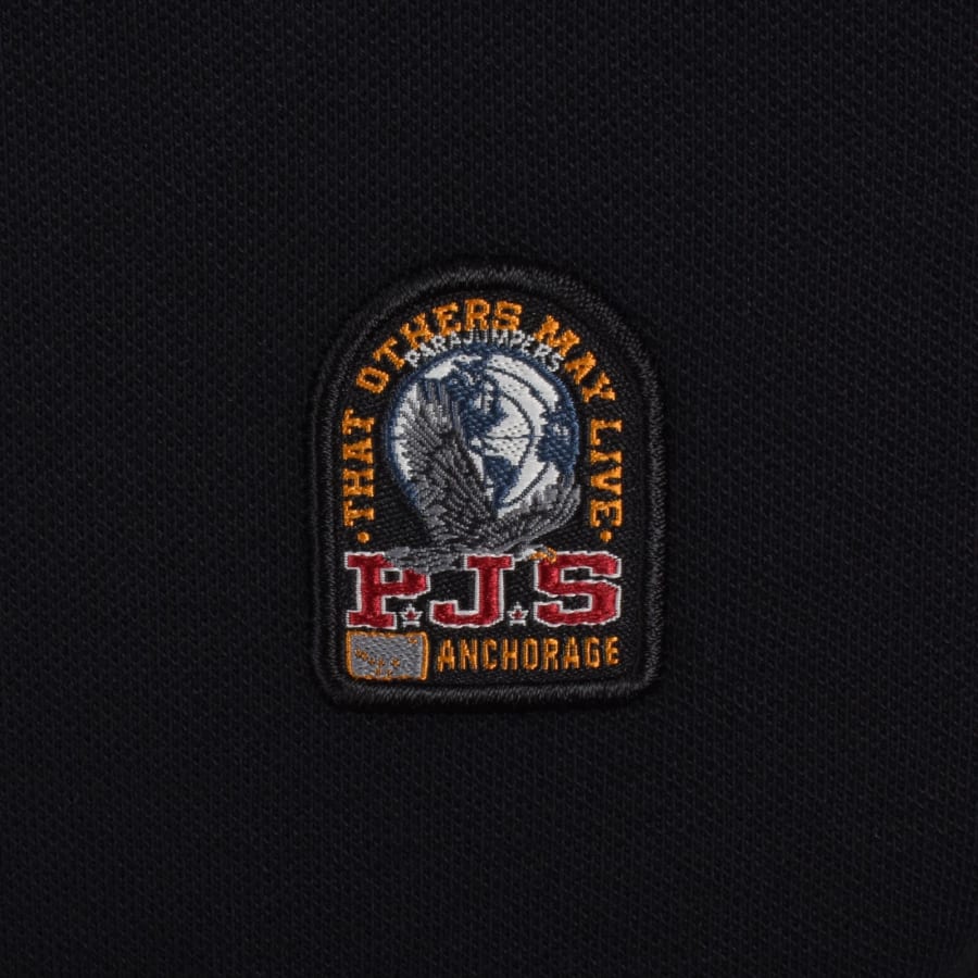 Image number 3 for Parajumpers Wellington Polo T Shirt Black