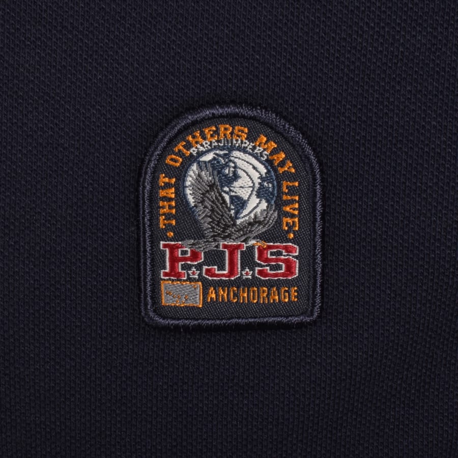 Image number 3 for Parajumpers Wellington Polo T Shirt Navy