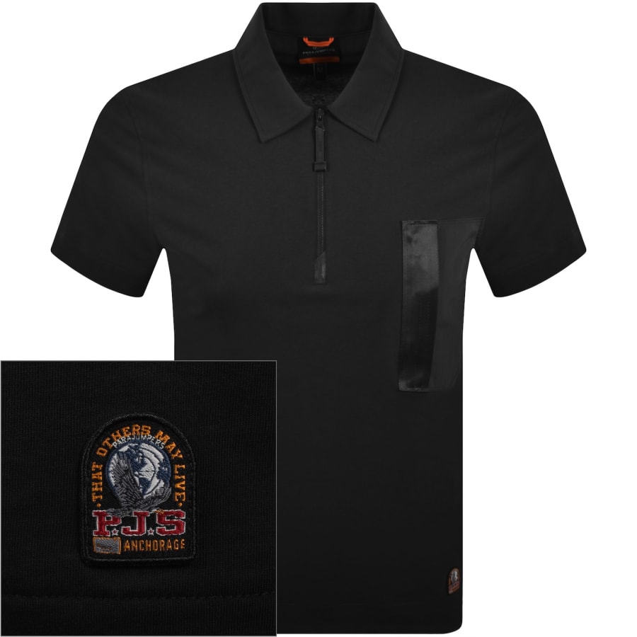 Image number 1 for Parajumpers Bordley Polo T Shirt Black