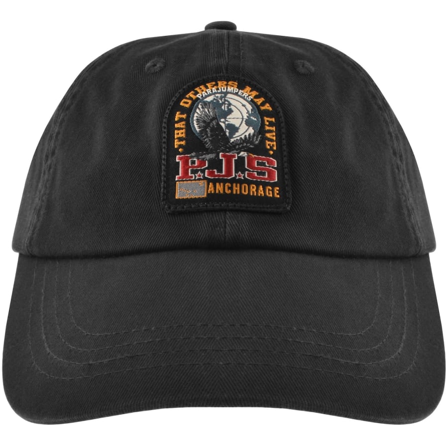 Image number 1 for Parajumpers Logo Cap Black