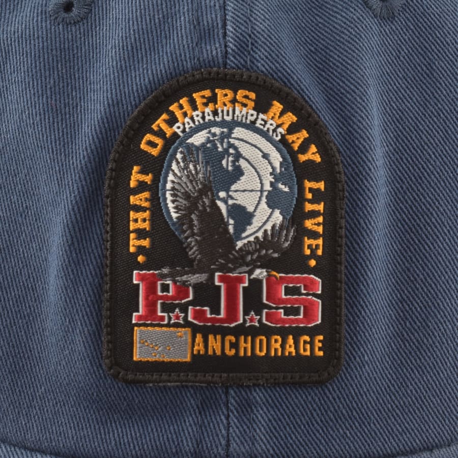 Image number 4 for Parajumpers Logo Cap Blue